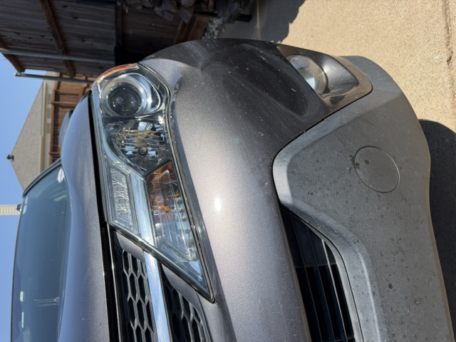 Clear Toyota RAV4 driver headlight after restoration